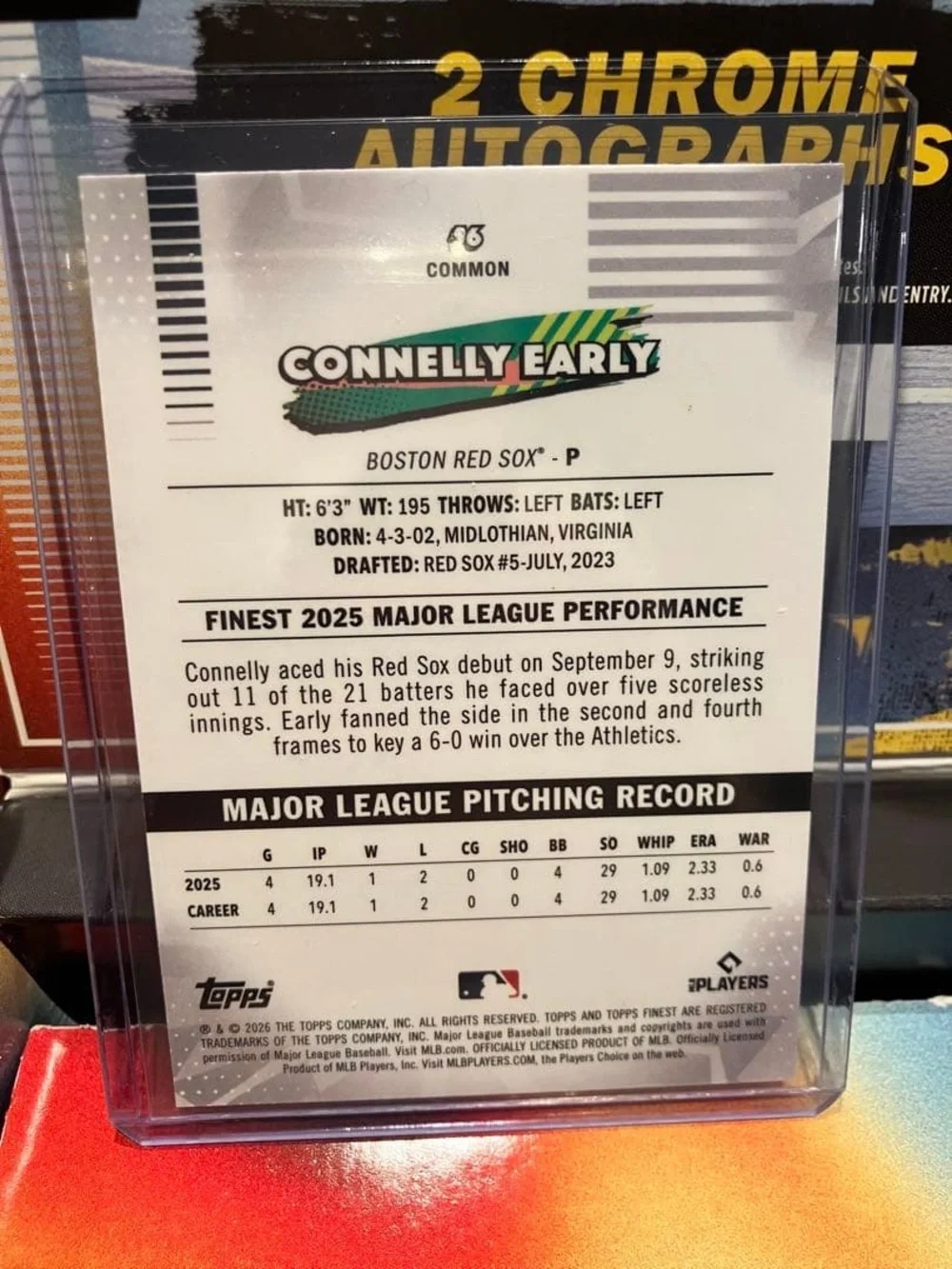 Topps chrome baseball